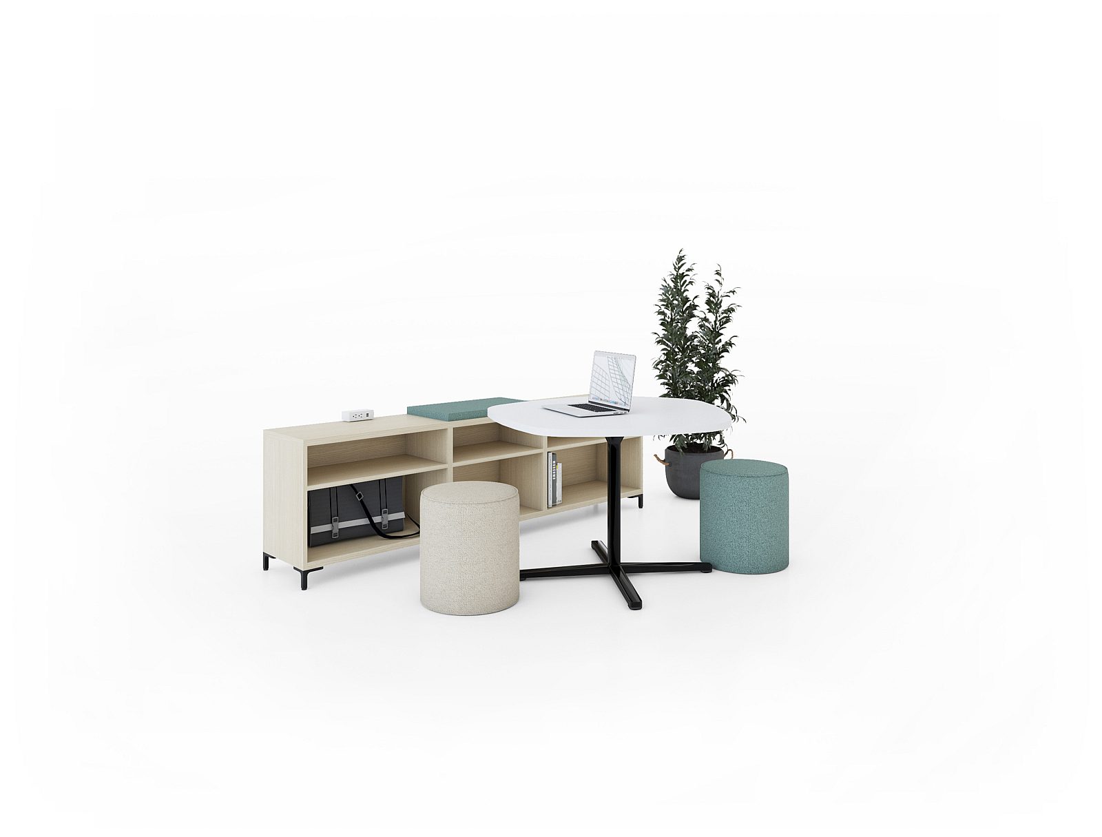 Creative Office Resources Islands Collection by Knoll® XBase