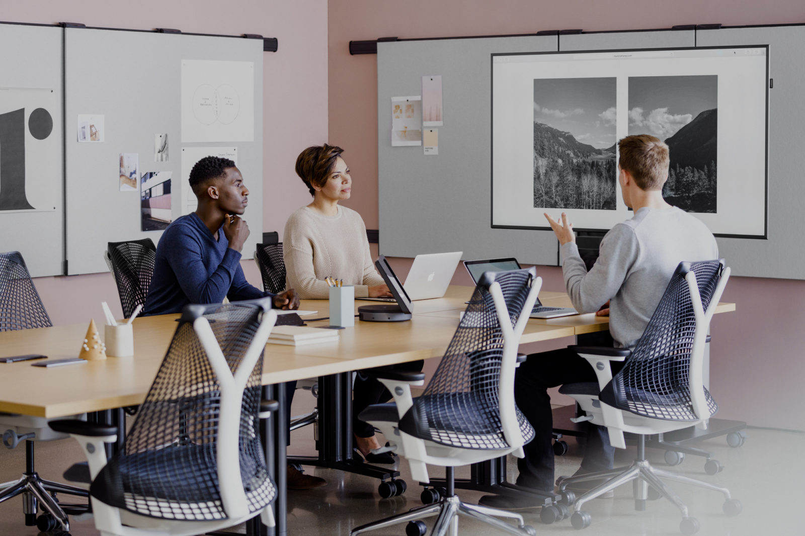 collaborative conference room office furniture ergonomic chairs